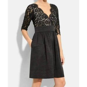 Eliza J black lace cocktail dress